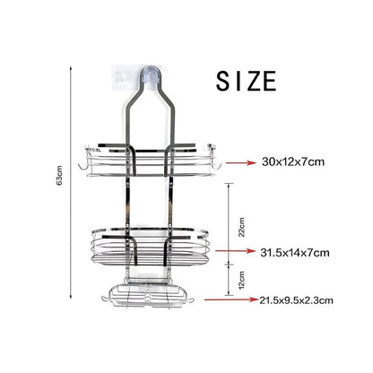 Three-Tier Shower Caddy Organizer