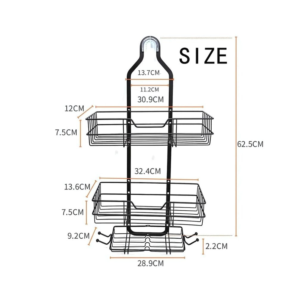 Three-Tier Shower Caddy Organizer