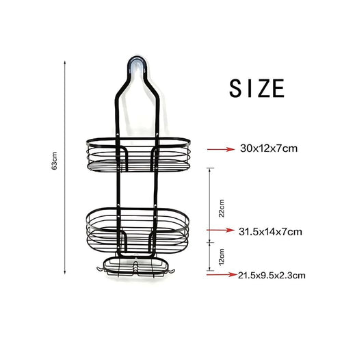 Three-Tier Shower Caddy Organizer