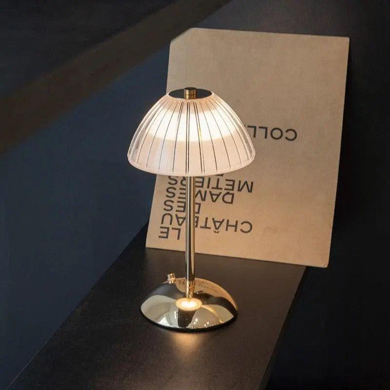 LED Crystal Table Lamp for Nightstand without caBowlifte