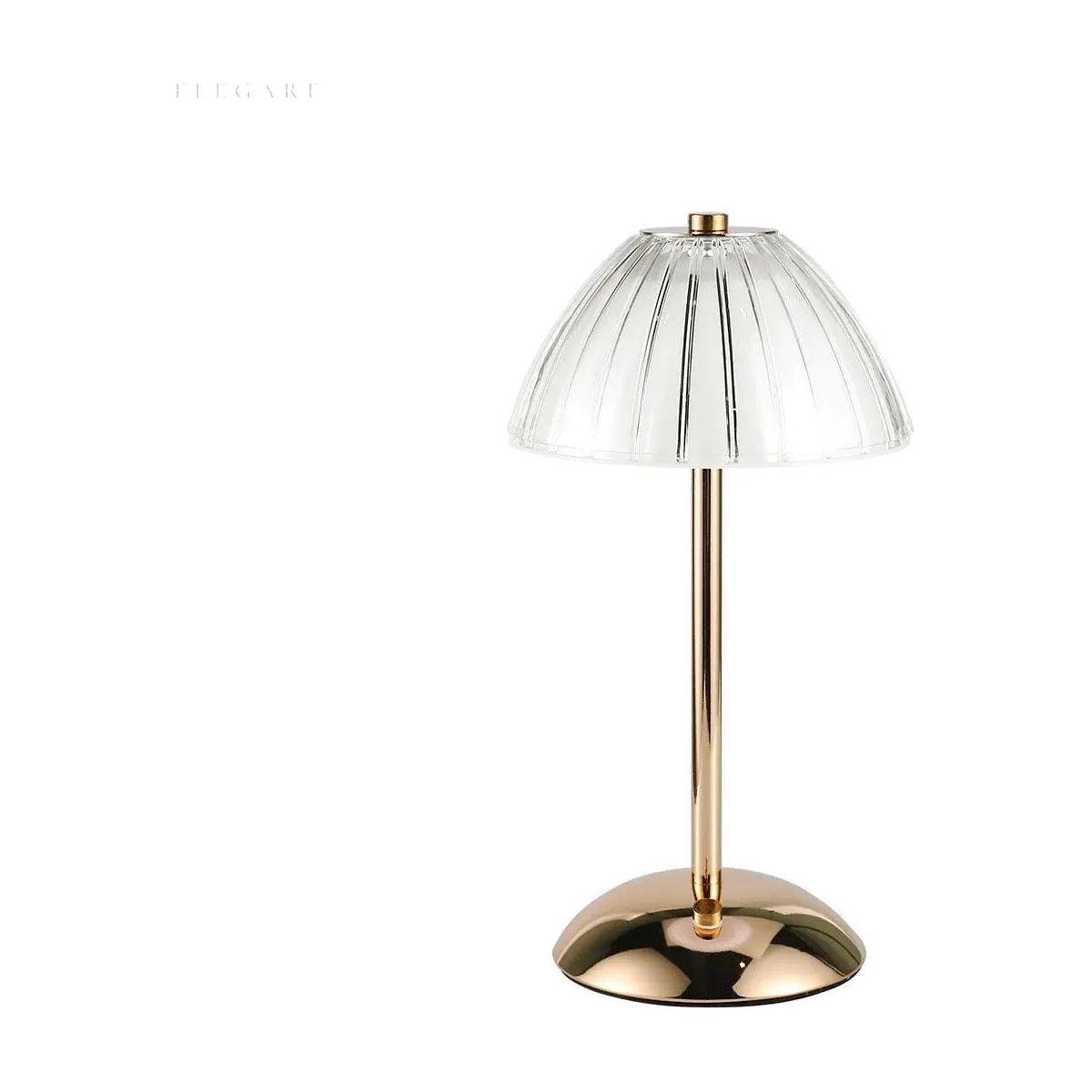 LED Crystal Table Lamp for Nightstand without caBowlifte