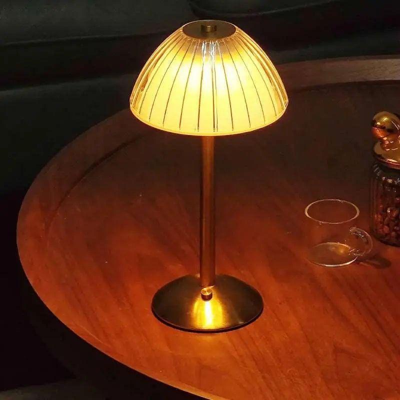 LED Crystal Table Lamp for Nightstand without caBowlifte