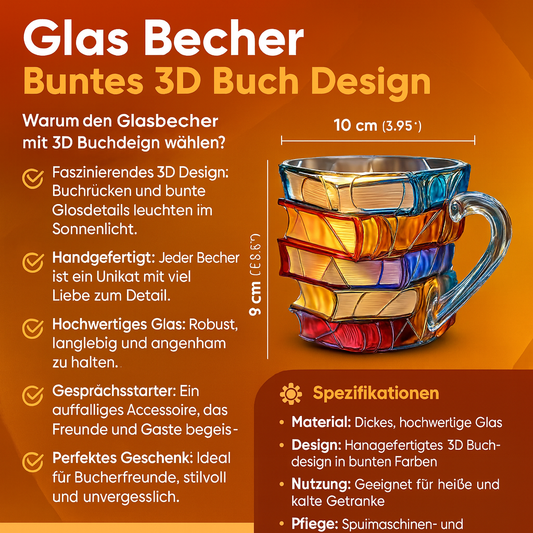 Artisan Coffee Mug | 3D Book Design | Unique & Colorful