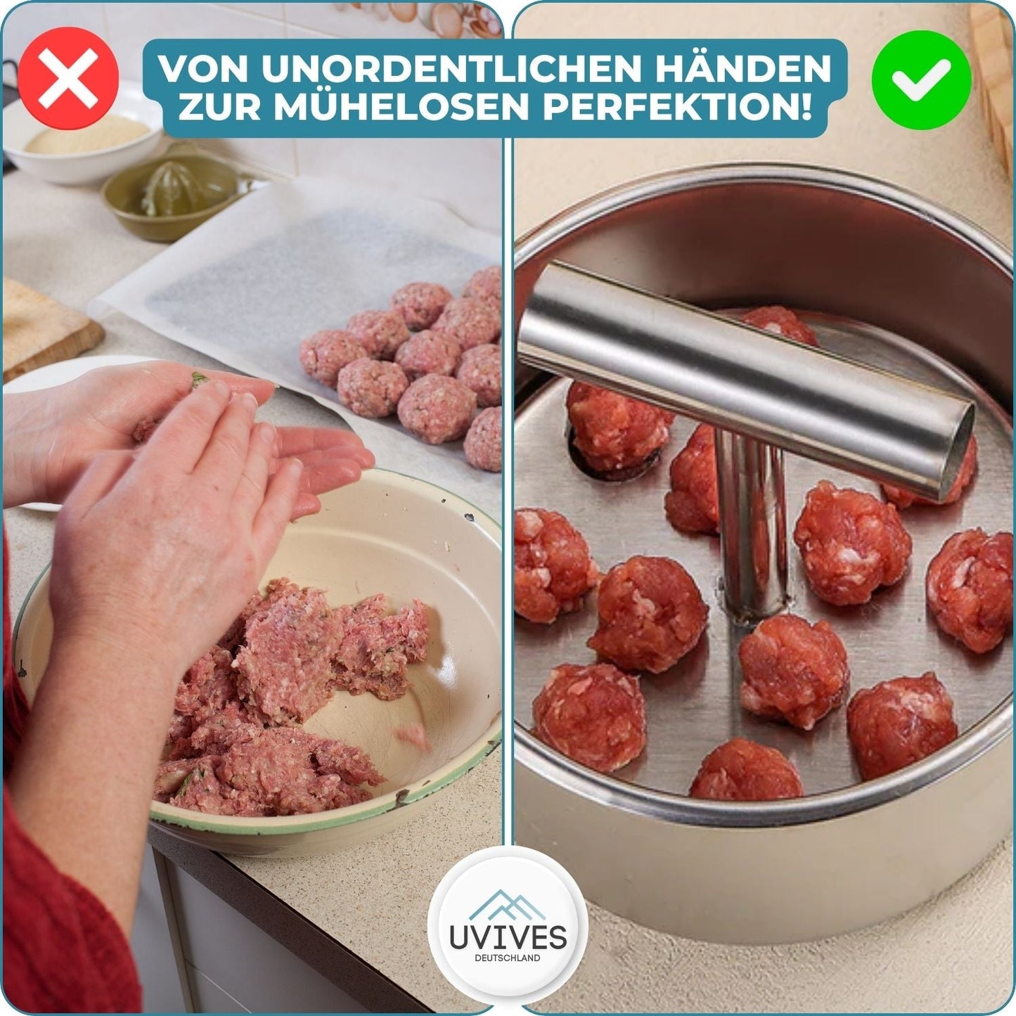 Stainless Steel Burger Press for Cooking