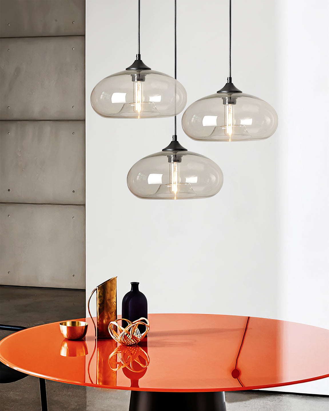 Glass Pendant Light Fixture