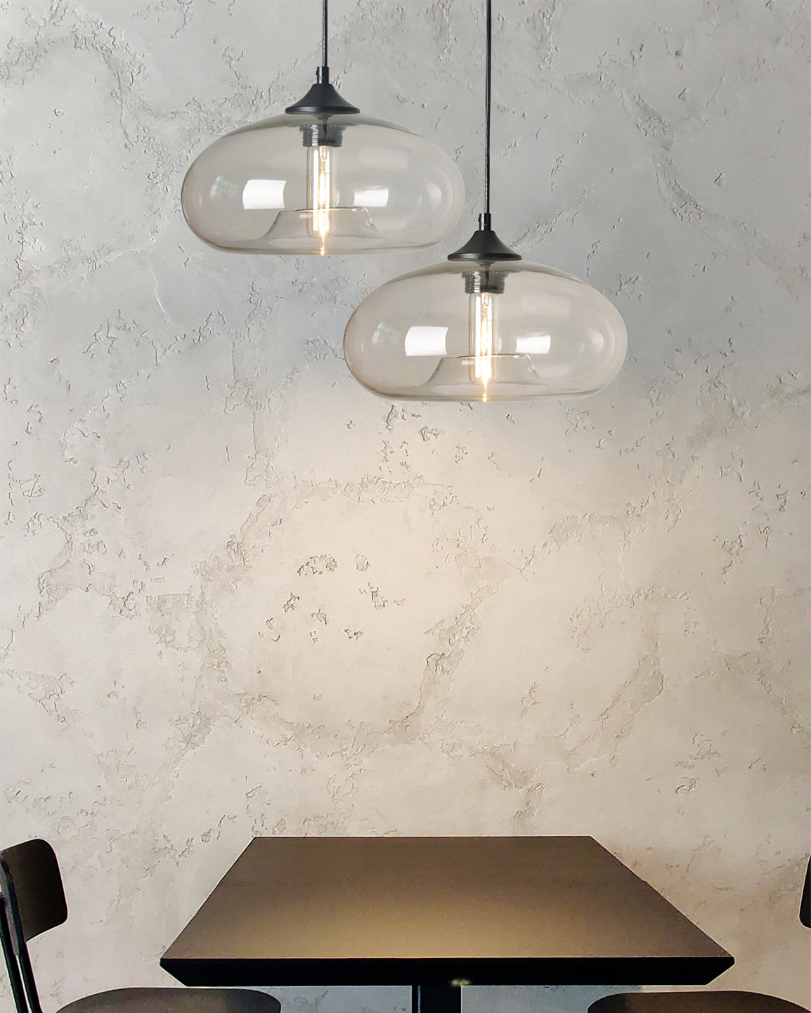 Glass Pendant Light Fixture