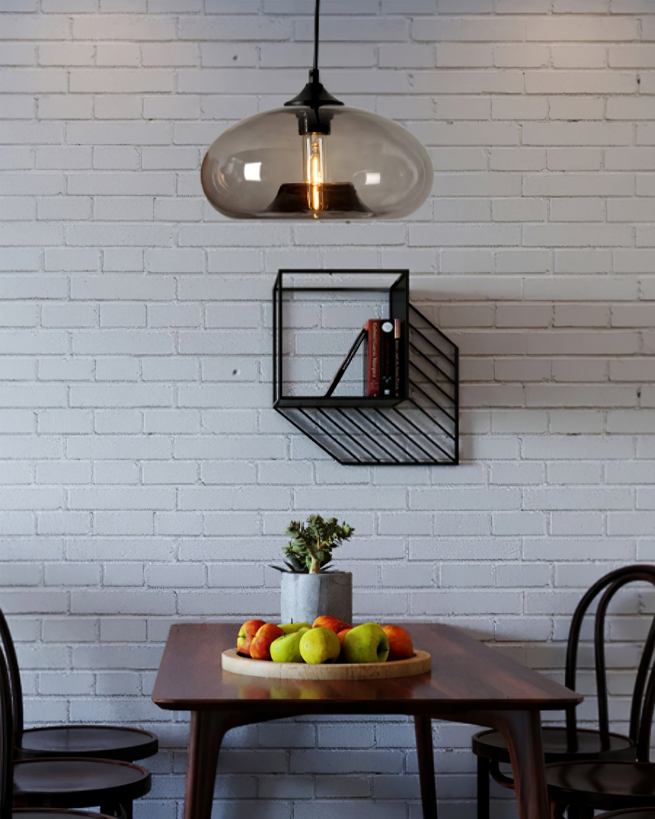 Glass Pendant Light Fixture