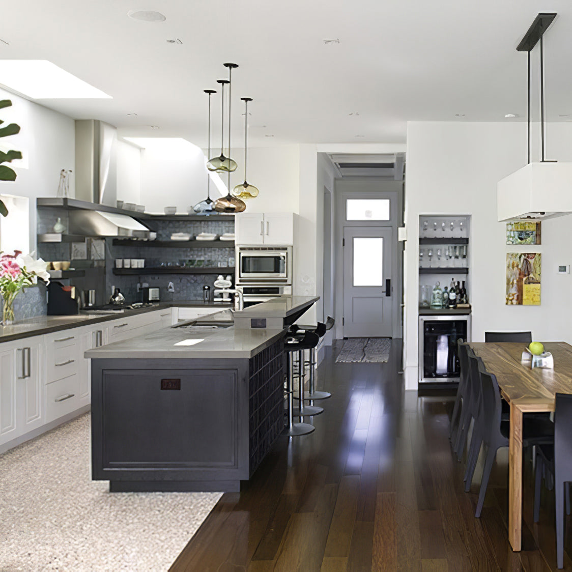 Glass Pendant Light Fixture