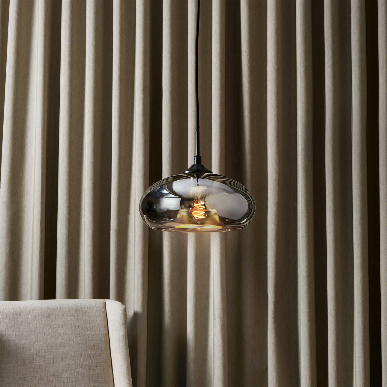 Glass Pendant Light Fixture