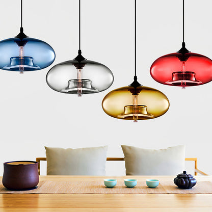 Glass Pendant Light Fixture