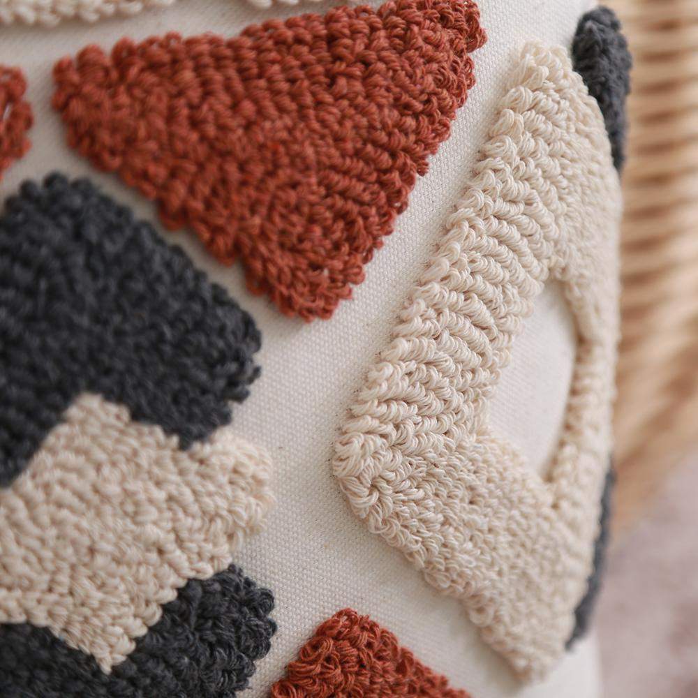 Geometric Design Pillow Cover in Berber Style