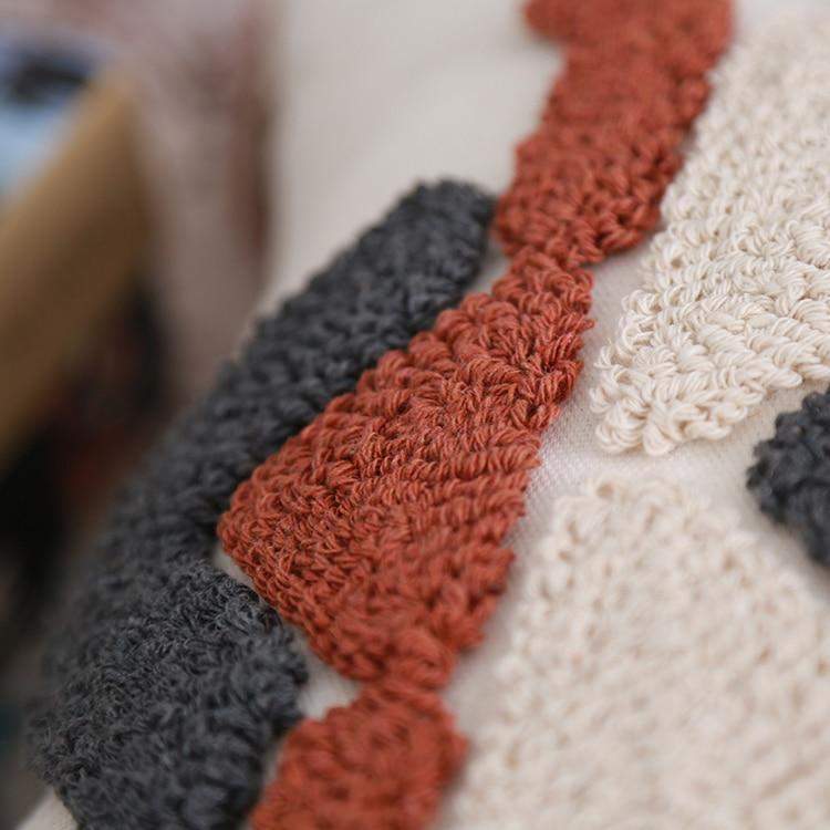 Geometric Design Pillow Cover in Berber Style