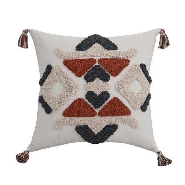 Geometric Design Pillow Cover in Berber Style