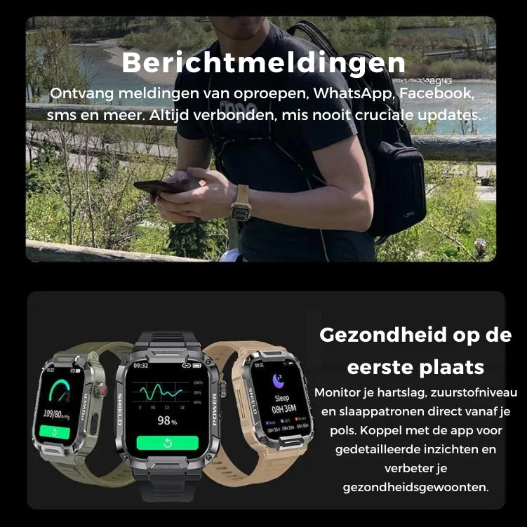Durable Smartwatch for iOS & Android - Save Over €100