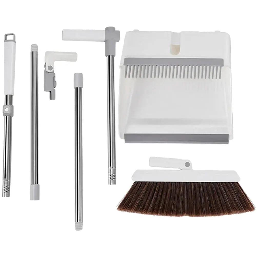 Effortless Upright Broom & Dustpan Set for Easy Cleaning