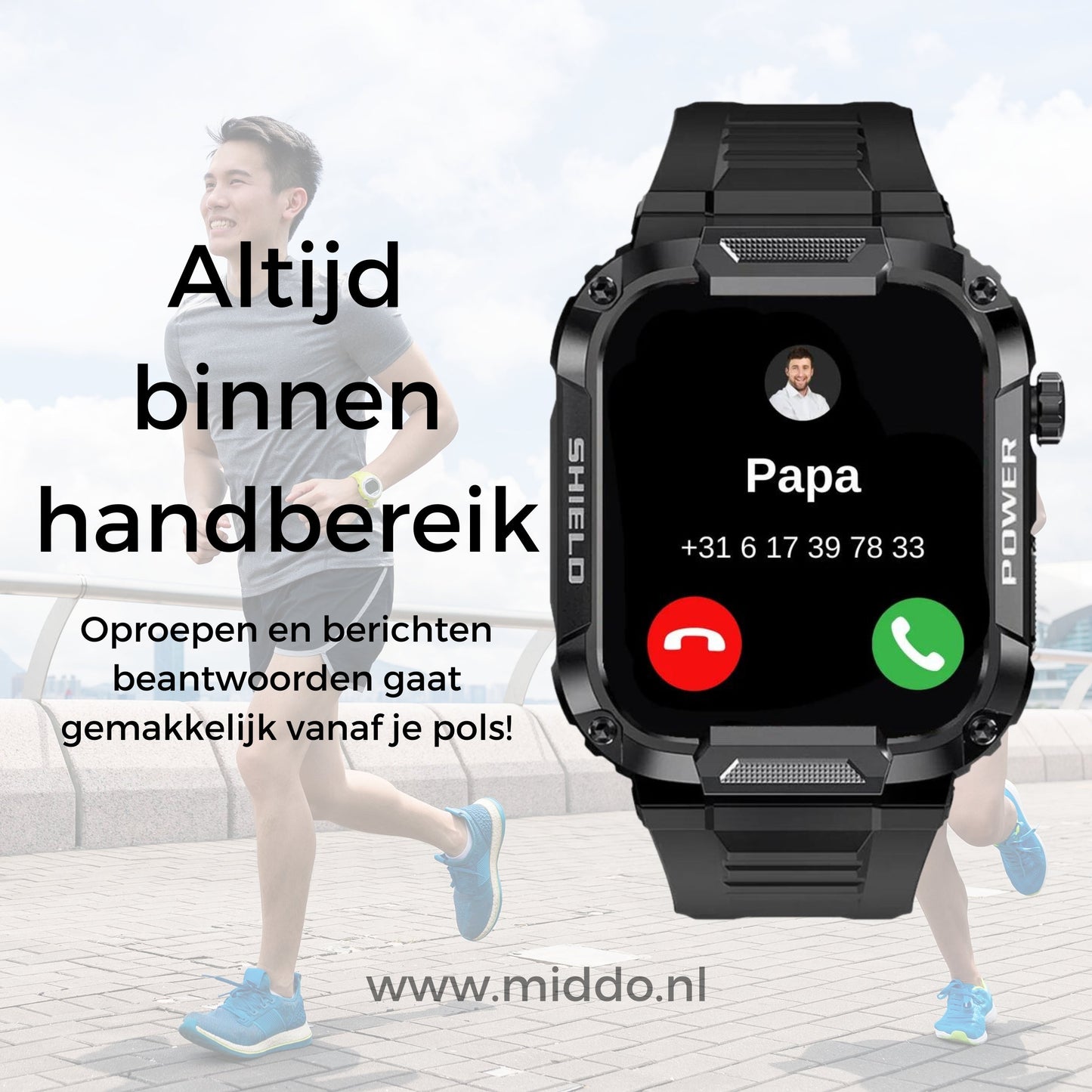 Durable Smartwatch for iOS & Android - Save Over €100