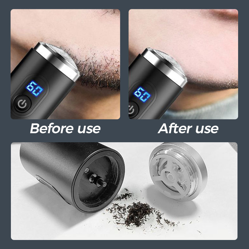 Waterproof Mini Digital Shaver for Men, Women, Unisex - Black/Blue