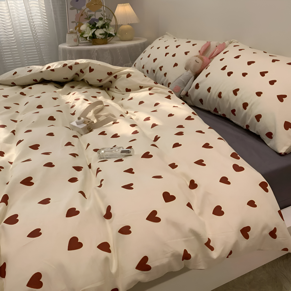Heartfelt Comfort Bedding Set | Soft & Easy Care