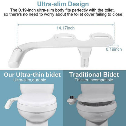 Slim Toilet Bidet Attachment for Enhanced Hygiene