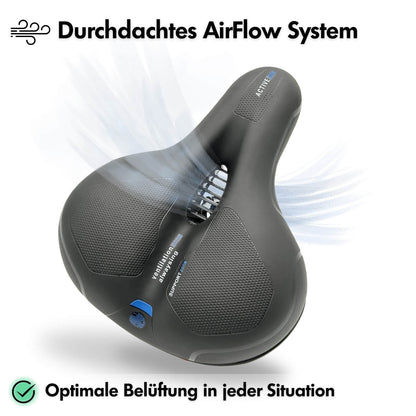CloudComfort Pro Bike Seat | Pressure-Relieving Memory Foam | Black