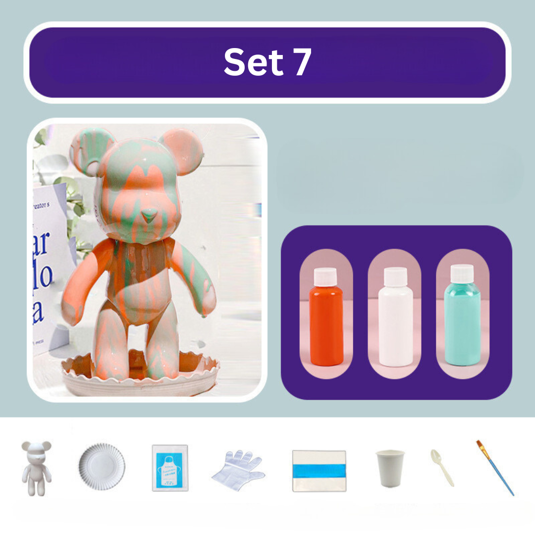 Colorful Bear Plush Toy