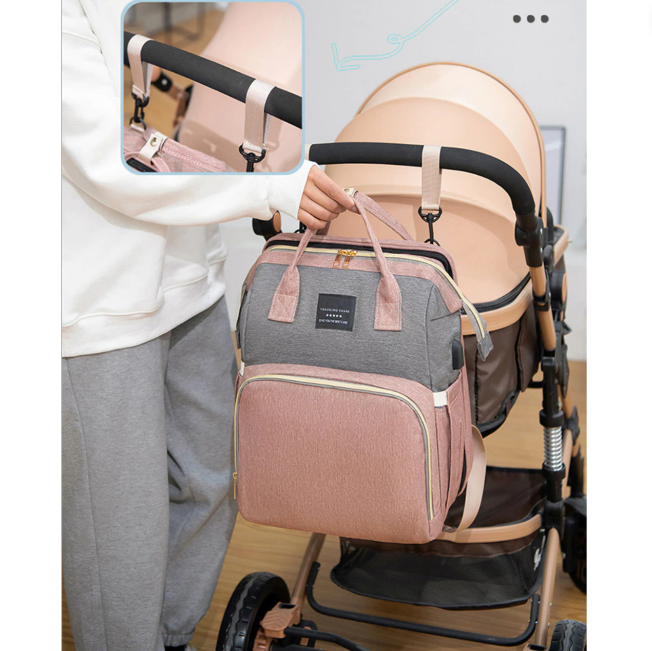 Multi-Function Baby Travel Backpack - 4-in-1 Design