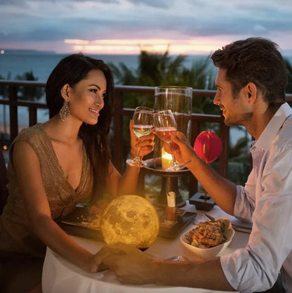 LED Moon Lamp for Home Decor - Atmospheric Lighting