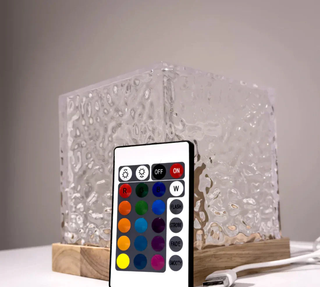 AuroraGlow LED Mood Lamp – 16-Color Northern Lights with Remote Control