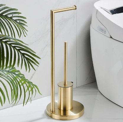 Toilet Paper Holder with Brush – Astra Style