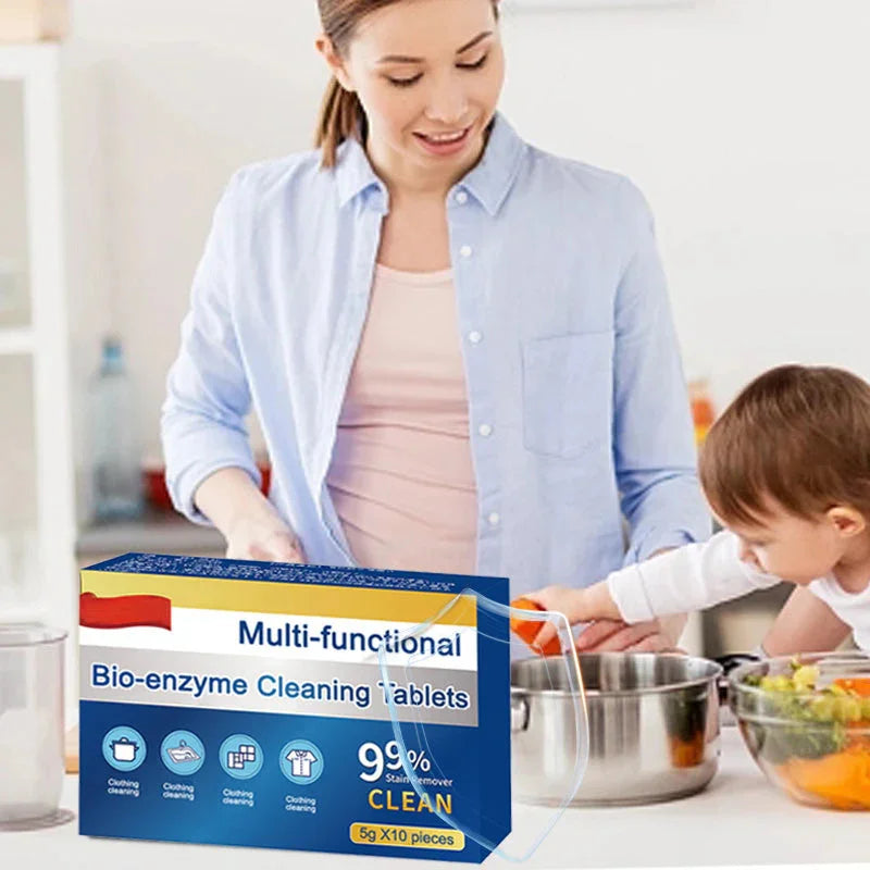 Eco-Friendly Cleaning Tablets | Effortlessly Remove Stains & Odors