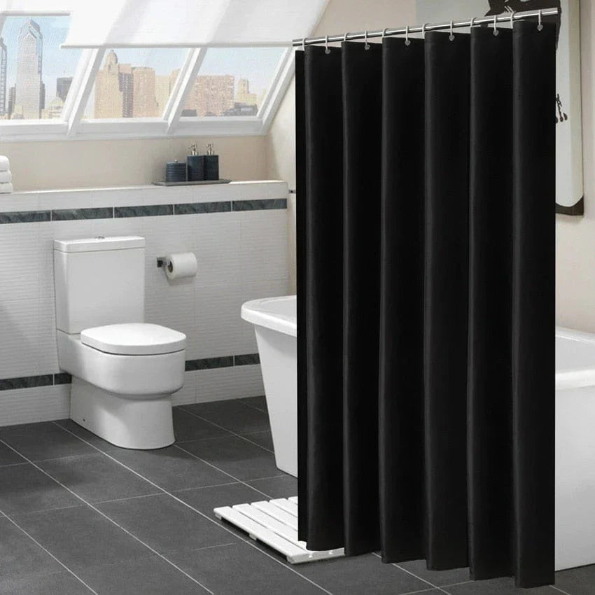 Black Shower Curtain for Bathroom Decor