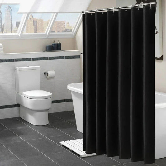 Black Shower Curtain for Bathroom Decor