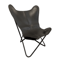 Black leather - Black frame
