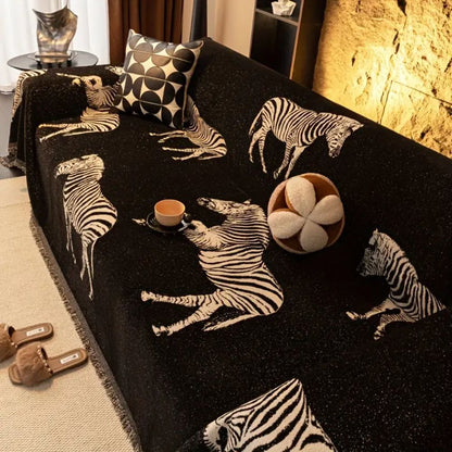 Zebra Chic Protective Couch Throw