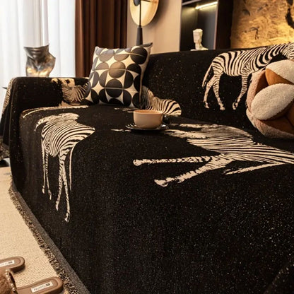 Zebra Chic Protective Couch Throw