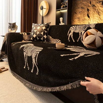 Zebra Chic Protective Couch Throw