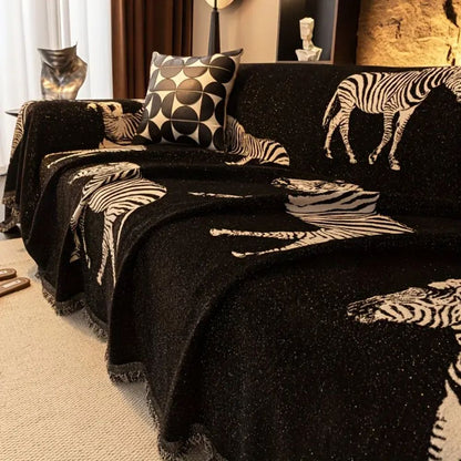 Zebra Chic Protective Couch Throw