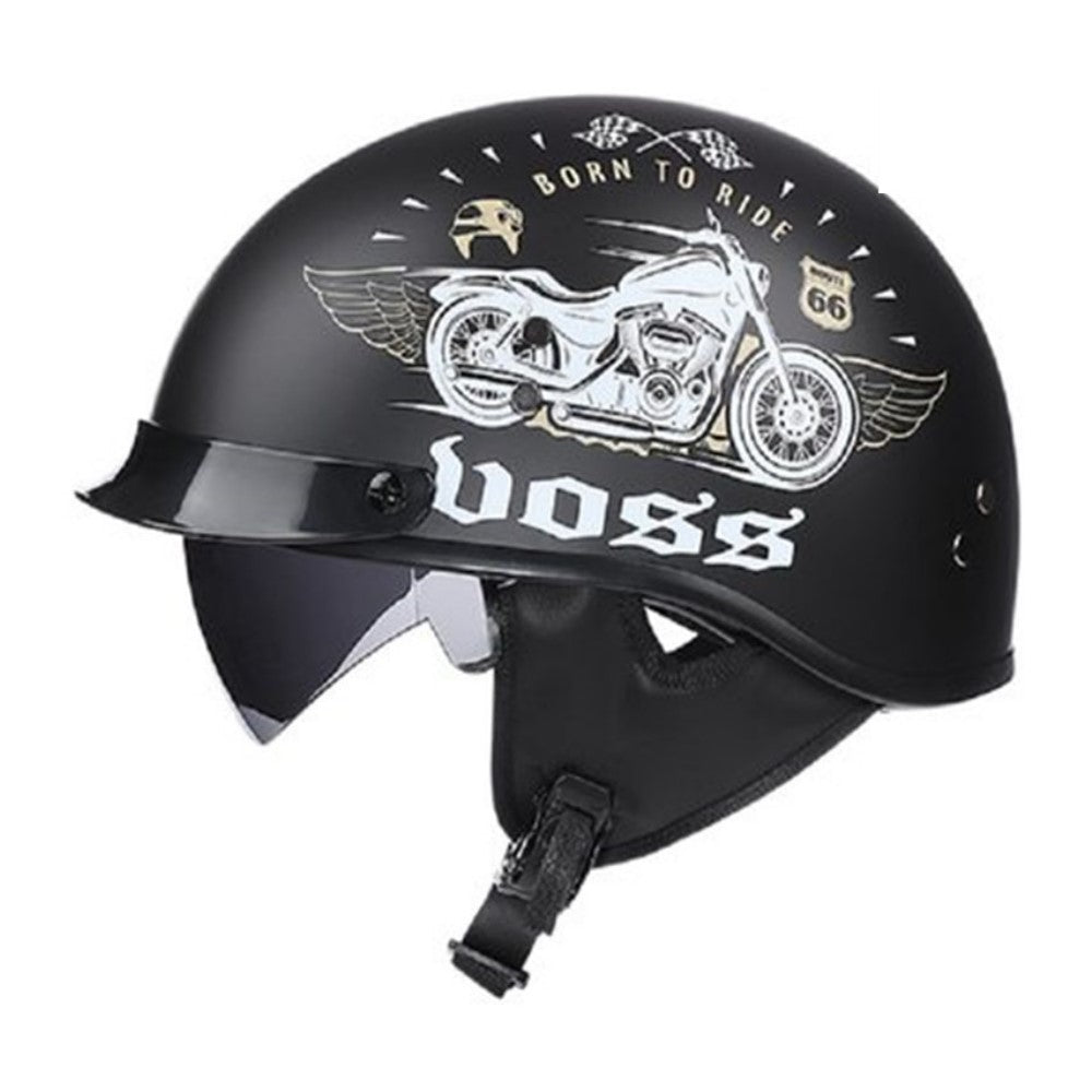 Retro Motorbike Safety Helmet