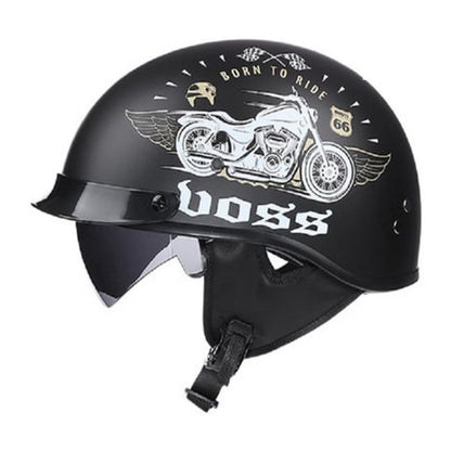 Retro Motorbike Safety Helmet