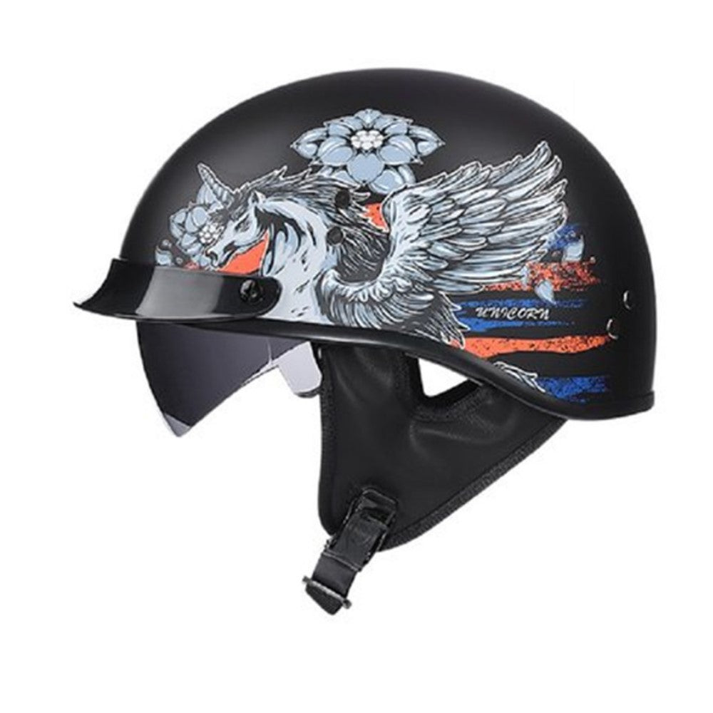 Retro Motorbike Safety Helmet