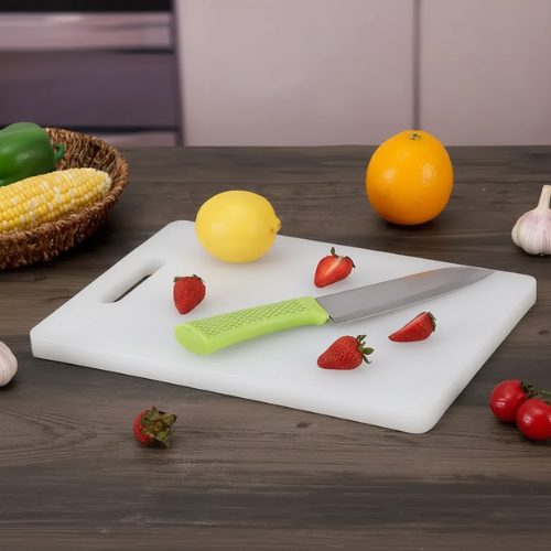 White Plastic Cutting Board