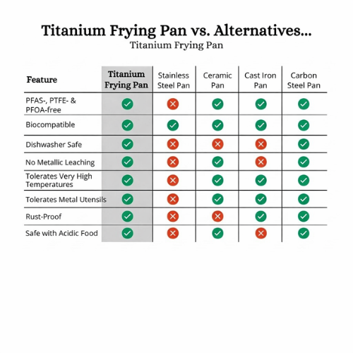 5-Layer Cooking Pan – Professional Titanium Frying Pan