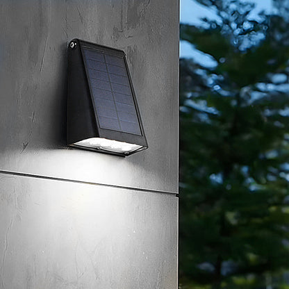 Modern Black Waterproof Solar Wall Lights with 90 Adjustable LED