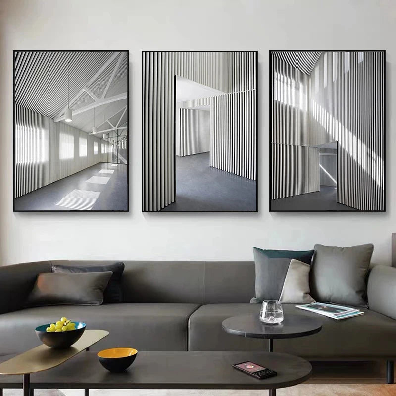 Fine Art Canvas Prints of Architectural Interiors for Modern Home Decor