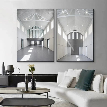 Fine Art Canvas Prints of Architectural Interiors for Modern Home Decor