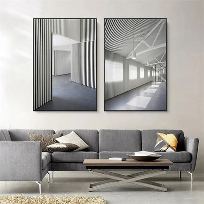 Fine Art Canvas Prints of Architectural Interiors for Modern Home Decor
