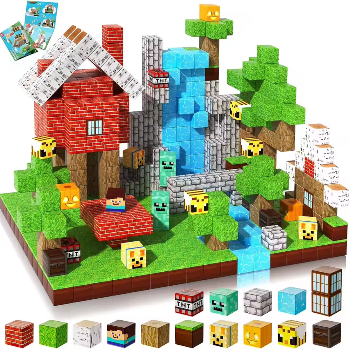 Kids' Construction Set with Magnetic Building Blocks