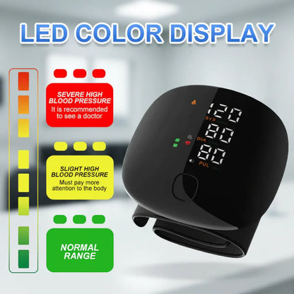 Automatic Digital Wrist Blood Pressure Tracker for Home Use