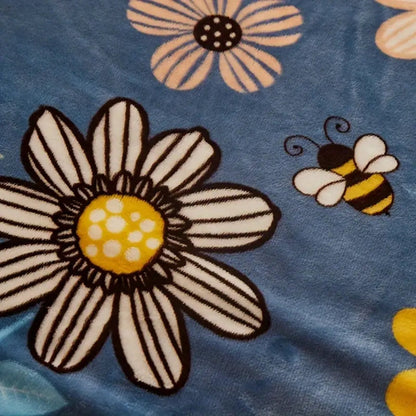Vintage Blossom Cozy Throw Blanket