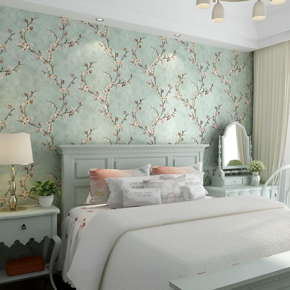 Chic Floral Self-Adhesive Wallpaper for Effortless Style